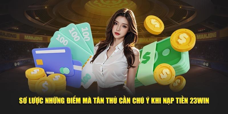 Điều kiện bắt buộc tuân thủ khi tiến hành nạp tiền 23win